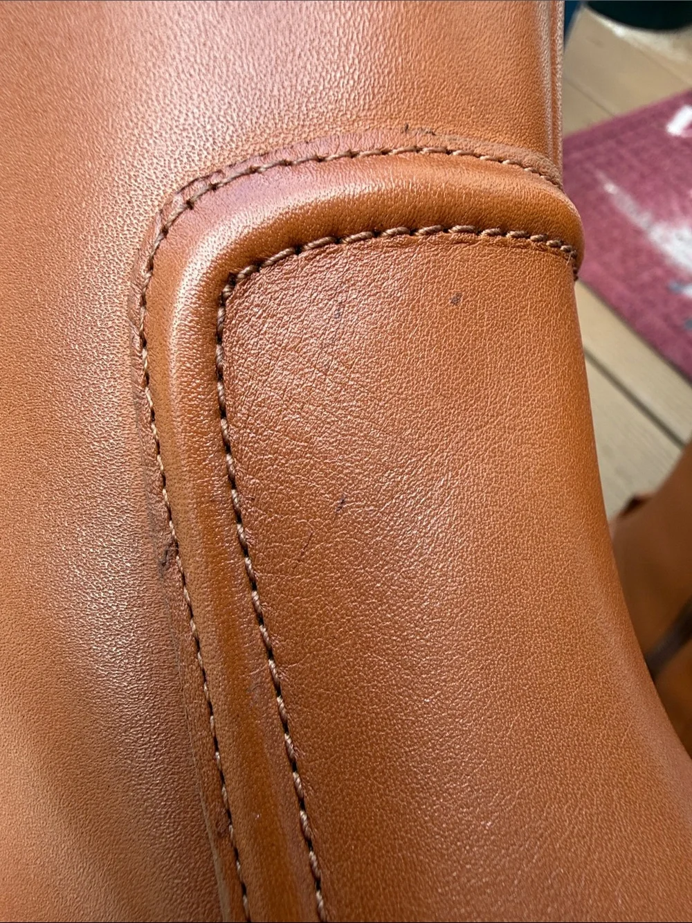 Cole Haan Women's Silvana Tall Buckle Boots, British Tan Leather, 7.5-B US